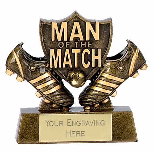 Shield Man of The Match Trophy 8cm (3 1/4")
