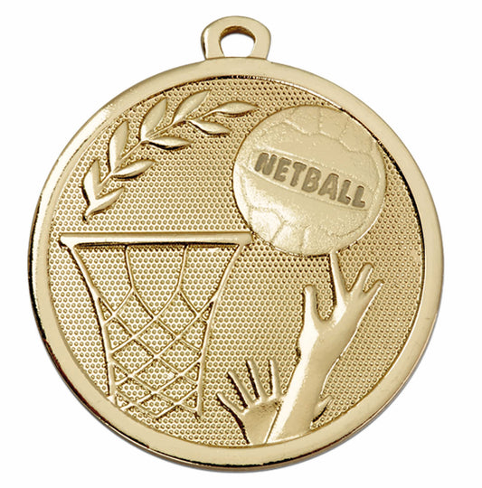 Galaxy Netball Gold Medal 45mm (1 1/2")