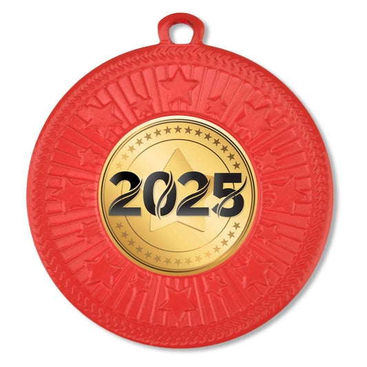 Red VF Star 2025 Medal 50mm