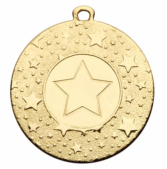 Gold Virtuoso Star Centre Medal 50mm (2")