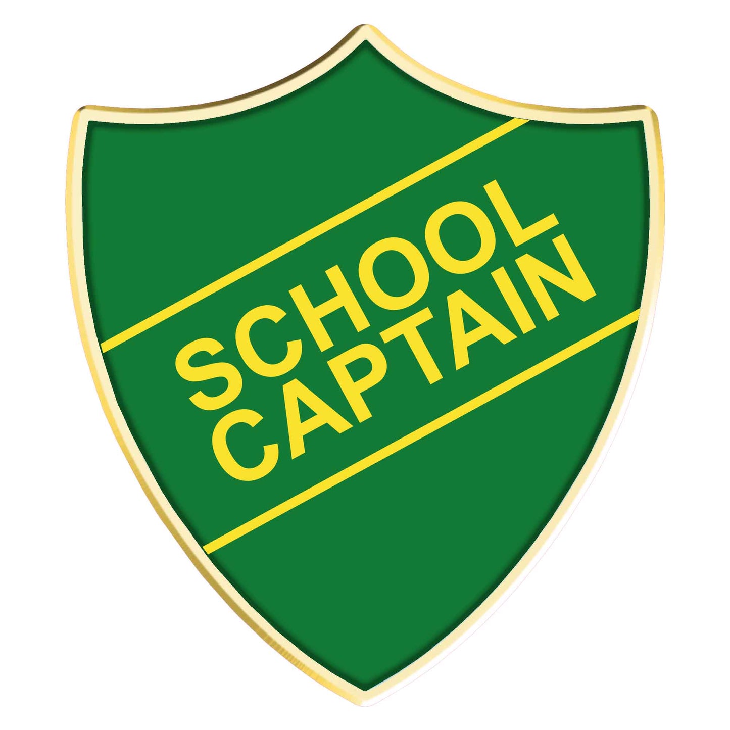 Blue School Captain Shield Badge