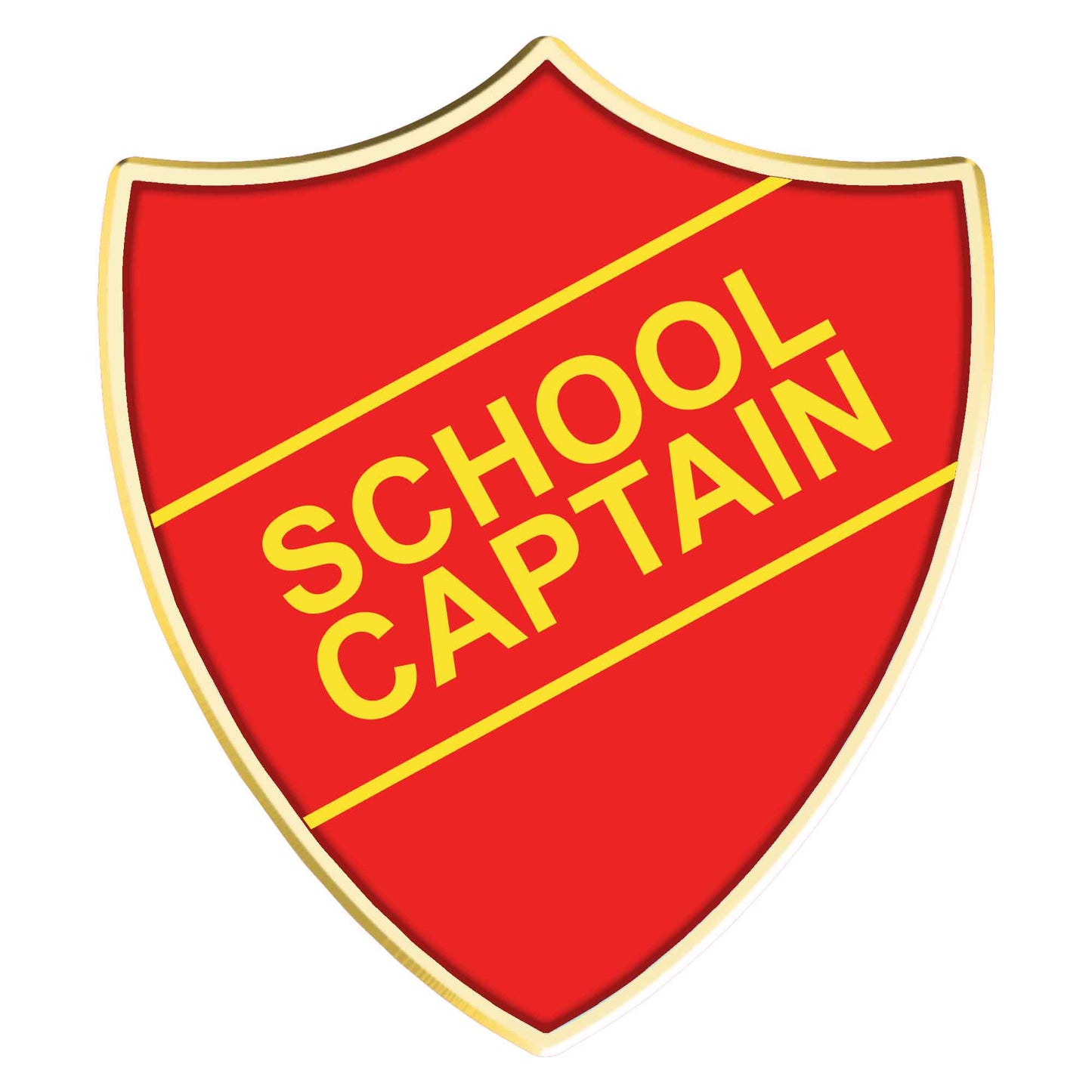 Blue School Captain Shield Badge
