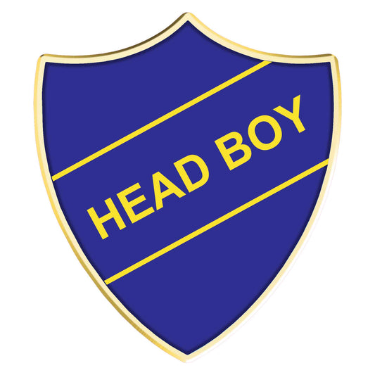 Blue Head Boy Shield Badge