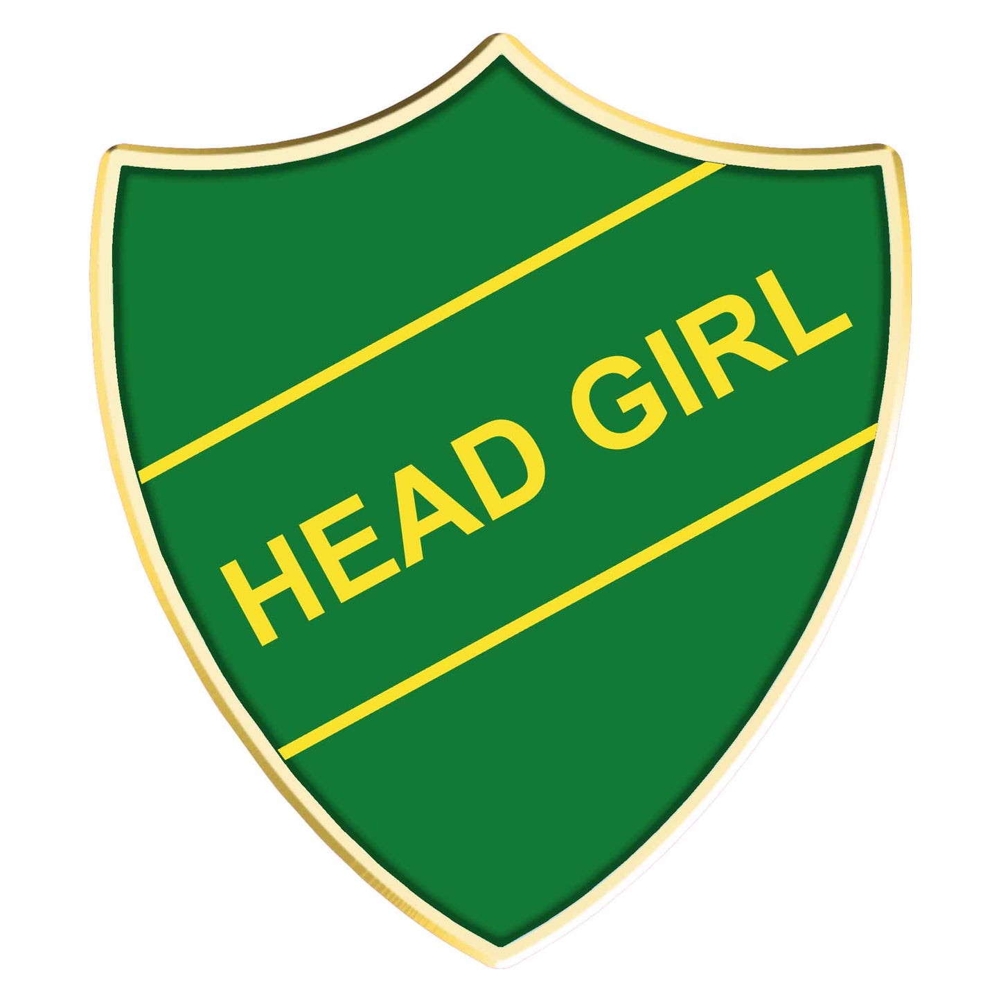 Blue Head Girl Shield Badge
