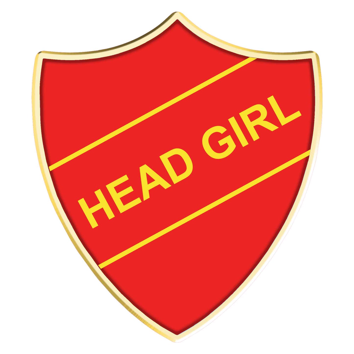 Blue Head Girl Shield Badge