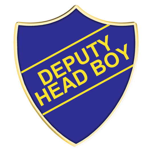 Blue DTY Head Boy Shield Badge