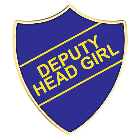 Blue DTY Head Girl Shield Badge