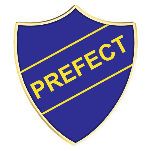 Blue Prefect Shield Badge