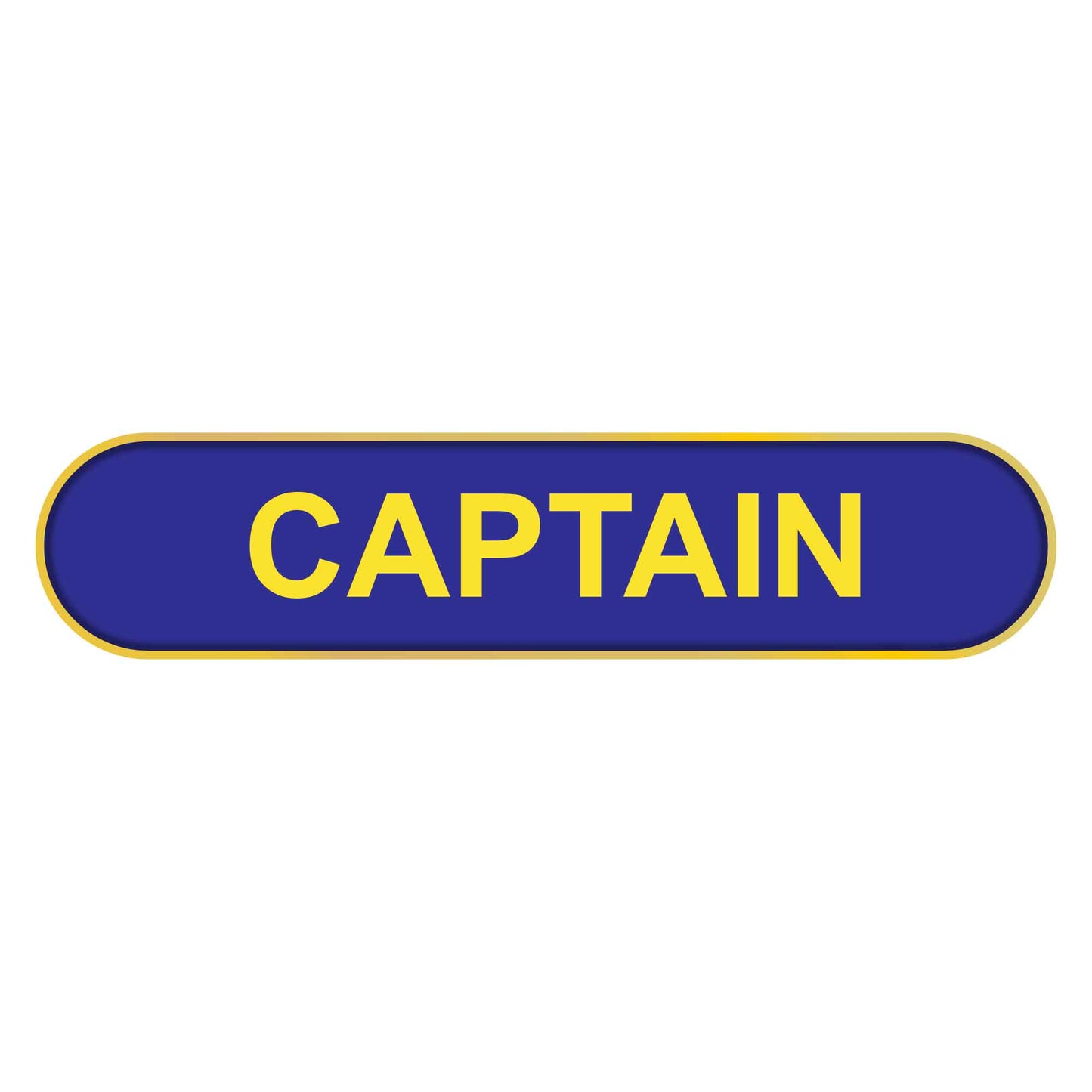 Blue Captain Bar Badge