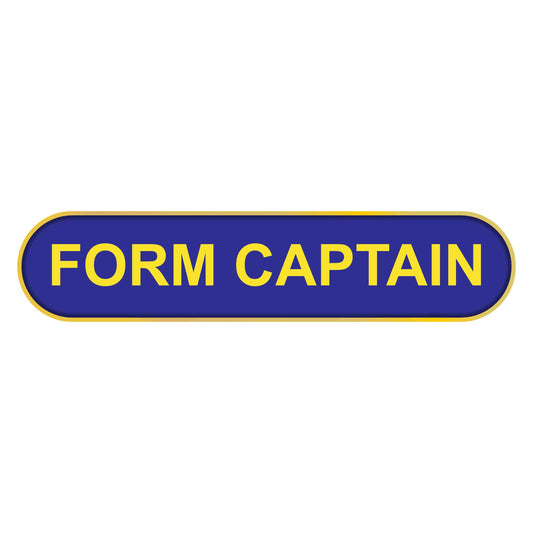 Blue Form Captain Bar Badge