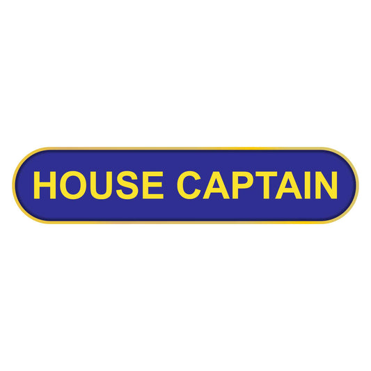 Blue House Captain Bar Badge