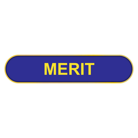Blue Merit Bar Badge