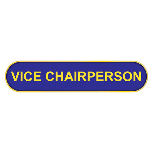 Blue Vice Chairperson Bar Badge