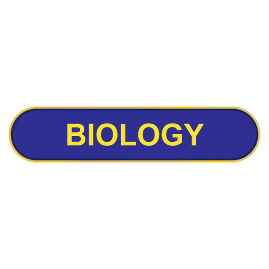 Blue Biology Bar Badge