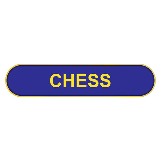 Blue Chess Bar Badge