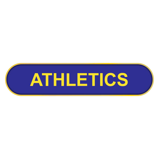 Blue Athletics Bar Badge