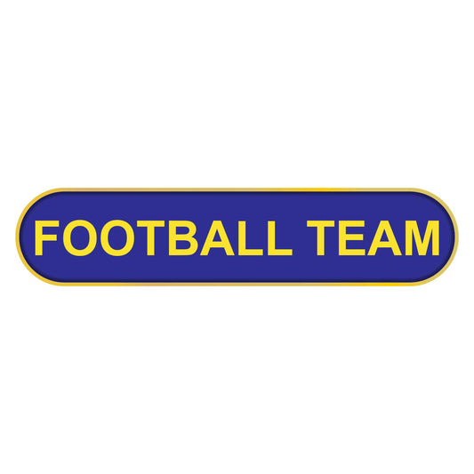 Blue Football Team Bar Badge
