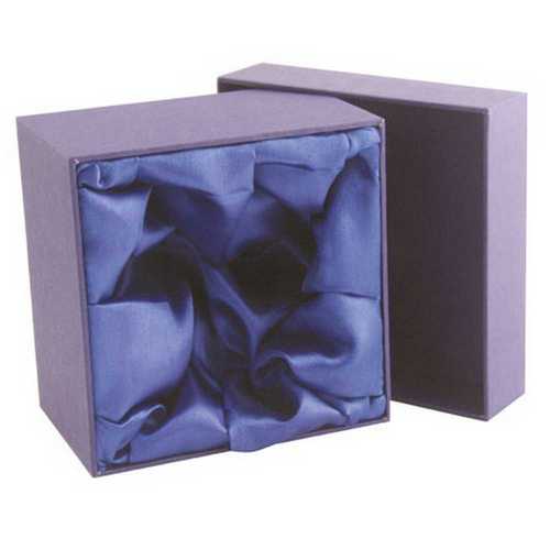 BLUE PRESENTATION BOX FITS 1/2 PINT OR 1 WHISKEY OR 1 BRANDY - 140 x 140 x 90mm