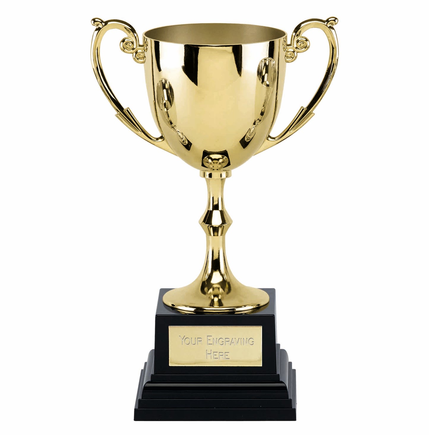 Recognition Gold Nickel Plated Presentation Cup On A Heavyweight Base 27.25cm (10 3/4")