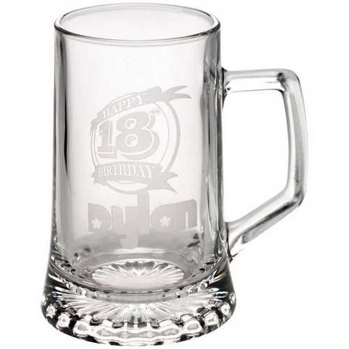 CRYSTAL TANKARD - 1/2 PINT