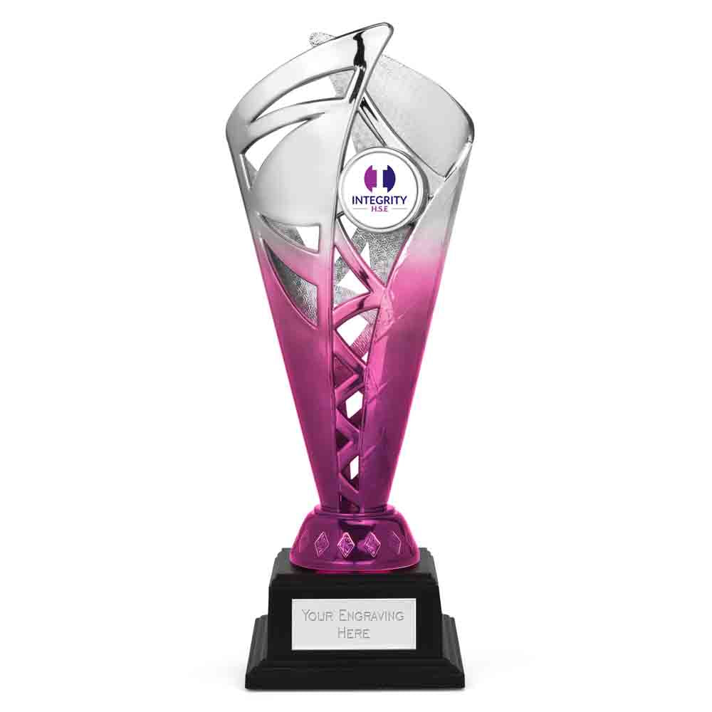 Ignite Silver & Blue Monument Trophy Cup 23cm (9")