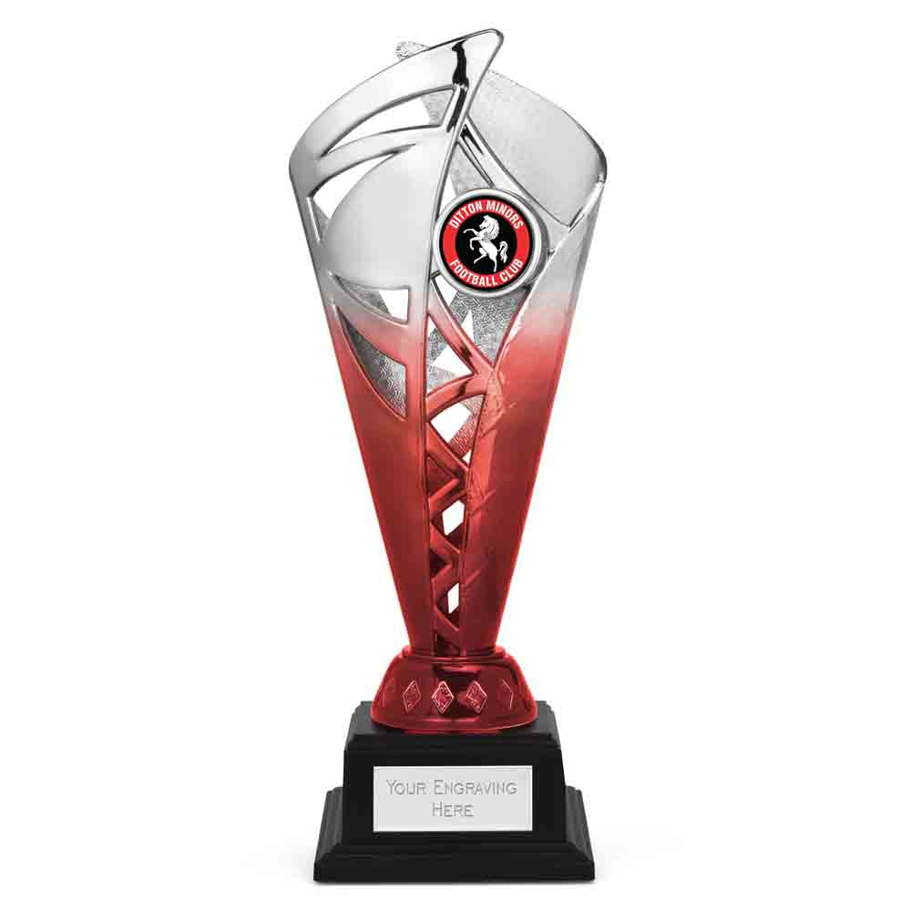 Ignite Silver & Blue Monument Trophy Cup 23cm (9")