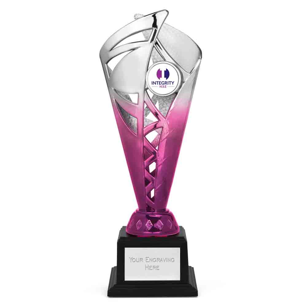 Ignite Silver & Blue Monument Trophy Cup 24.5cm (9 3/4")