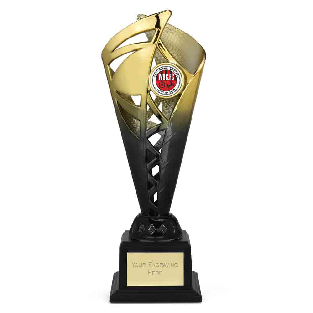 Ignite Silver & Blue Monument Trophy Cup 24.5cm (9 3/4")