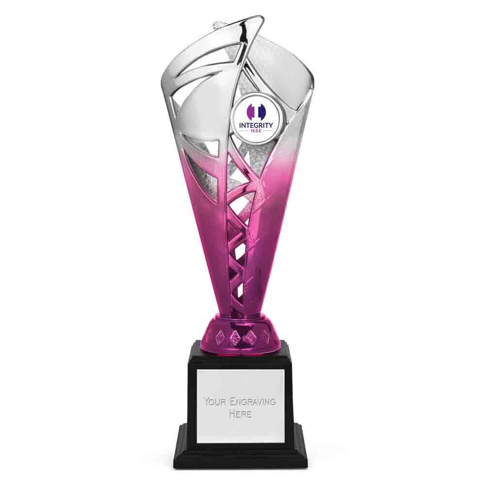 Ignite Silver & Blue Monument Trophy Cup 26cm (10 1/4")