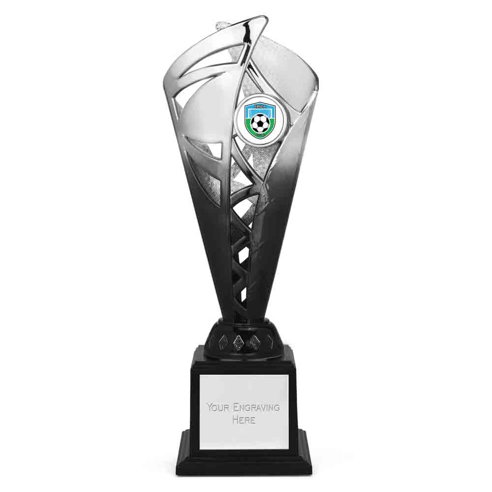 Ignite Silver & Blue Monument Trophy Cup 26cm (10 1/4")