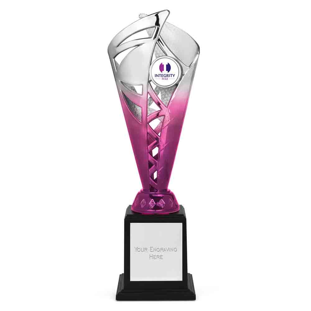 Ignite Silver & Blue Monument Trophy Cup 28cm (11")