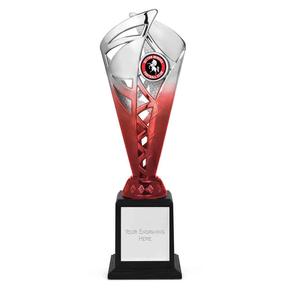 Ignite Silver & Blue Monument Trophy Cup 28cm (11")