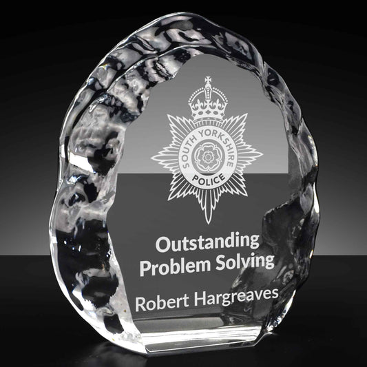 Iceberg Block Crystal Award 9cm (3 1/2")
