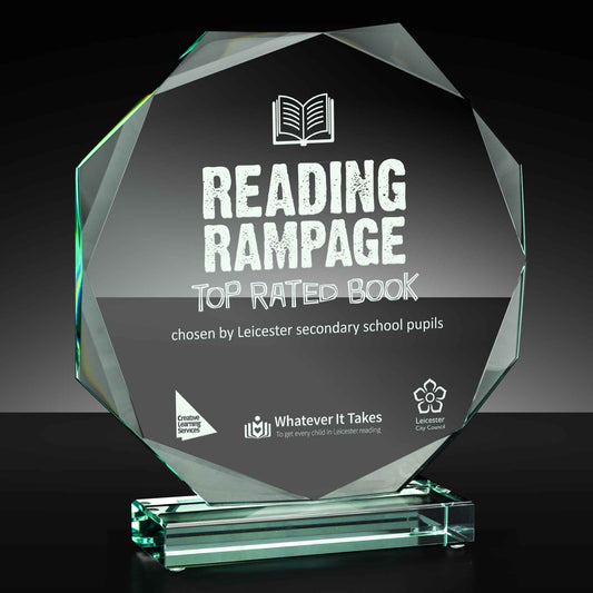 Diamond Edge Heavyweight Glass Award 20cm (8")