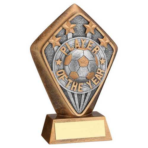 BRZ/GOLD DIAMOND HOLDER WITH 'PLAYER OF THE YEAR' DISC AND PLATE - 5.25in