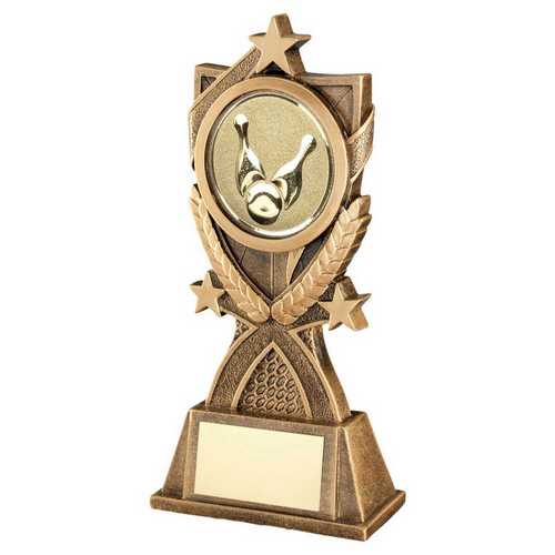 BRZ/GOLD '3 STAR WREATH' SERIES WITH TEN PIN INSERT AND PLATE