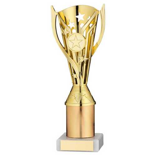 GOLD PLASTIC 'FLASH' CUP ASSEMBLED ON MARBLE (1in CEN)