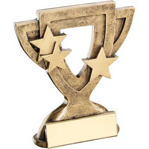 BRZ/GOLD GENERIC MINI CUP WITH PLATE