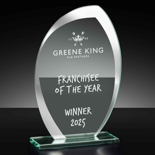 Infinity Mirrored Edge Glass Award 16.5cm (6 1/2")