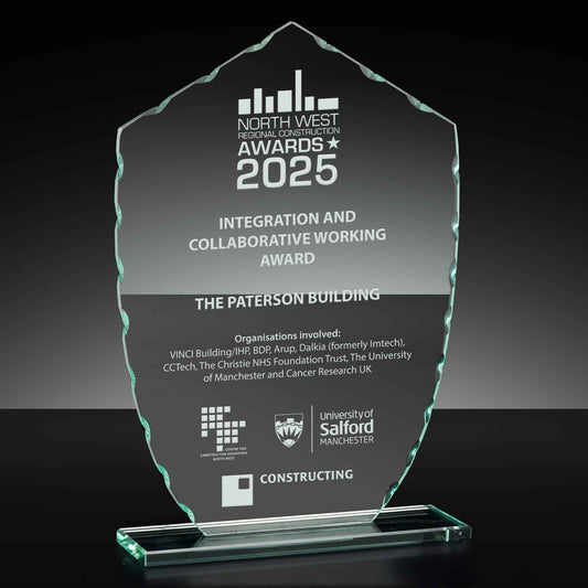 Challenge Bevelled Edge Glass Award 20cm (8")