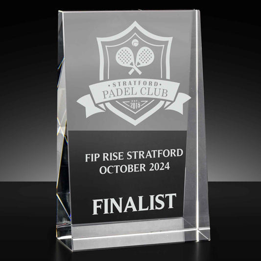 Guardian Optical Crystal Wedge Award 15cm (6")