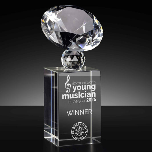 Highline Podium Diamond Crystal Award 12.5cm (5")