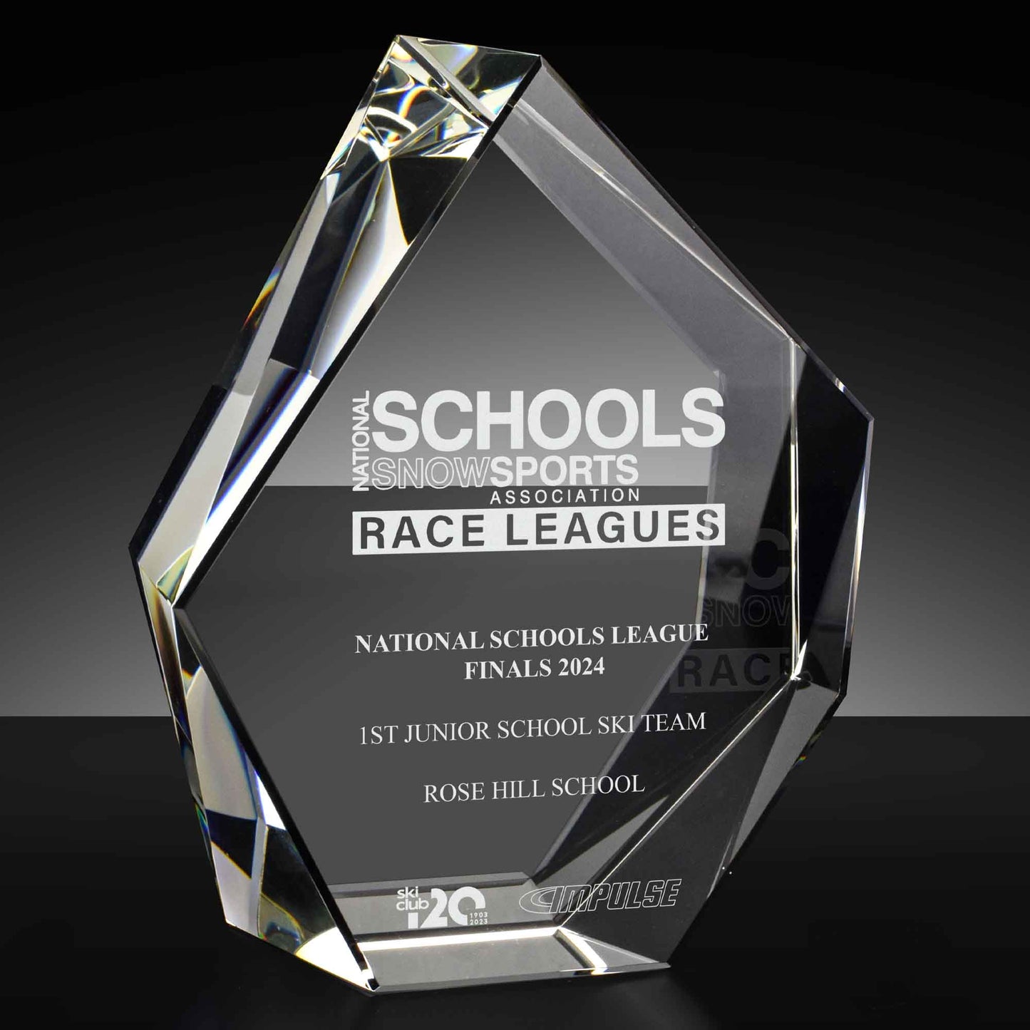 Heavyweight Iceberg Optical Crystal Award 17cm (6 3/4")