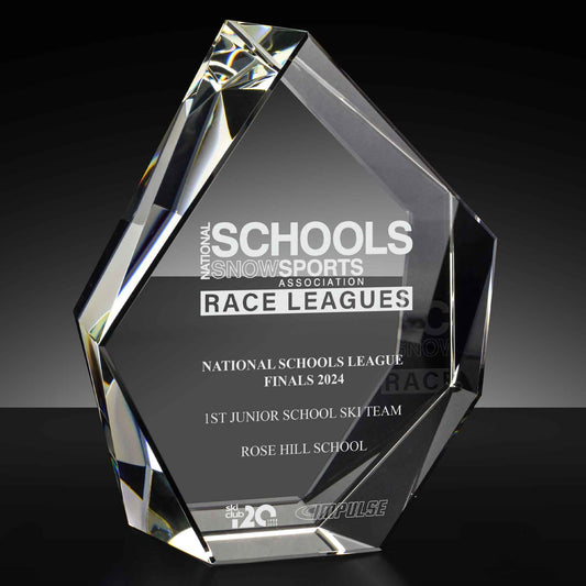 Heavyweight Iceberg Optical Crystal Award 17cm (6 3/4")