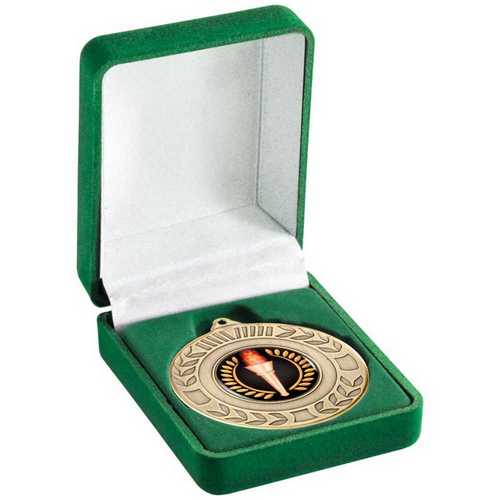 DELUXE GREEN MEDAL BOX (40/50mm RECESS)