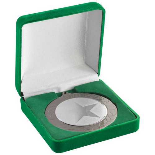 DELUXE GREEN MEDAL BOX (40/50mm RECESS)