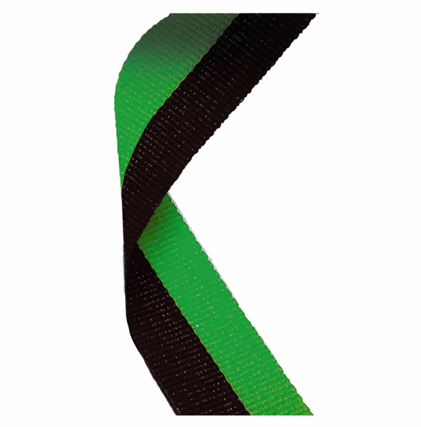 Black & Green Medal Ribbon 76cm (30")