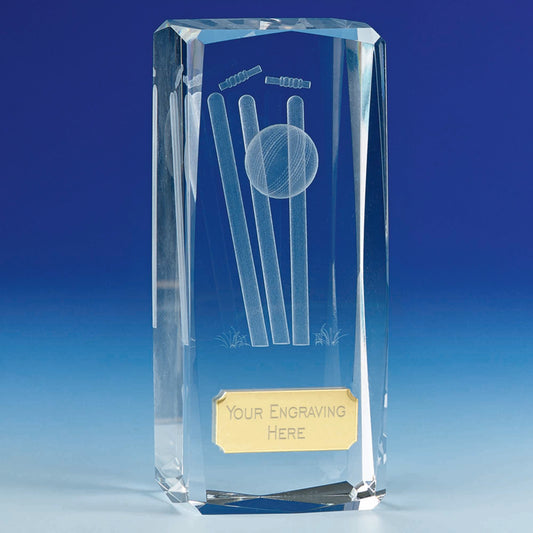 Tower Crystal Cricket Award 11.5cm (4 1/2")