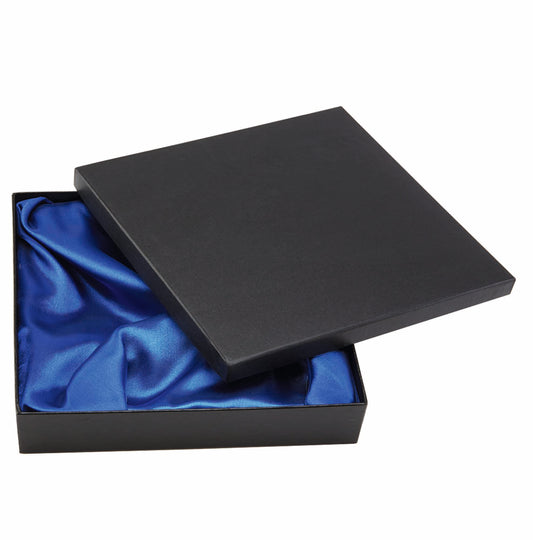 Black Silk Lined Tray Box for 4" (10cm) Salver 115x115x35mm