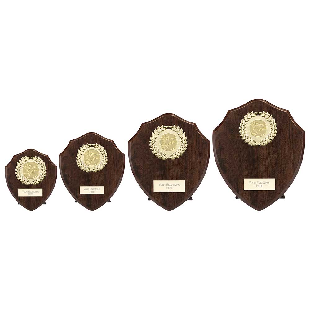 Reward Wreath Shield Mahogany